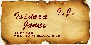 Isidora Janus vizit kartica